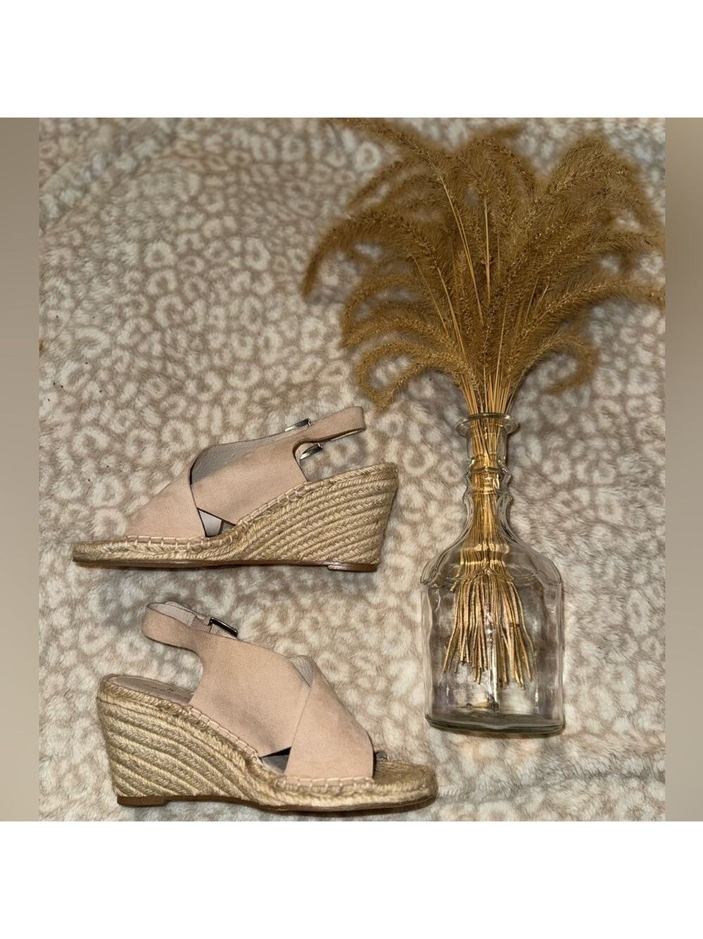 CASLON Cream Espadrille Wedge Sandals